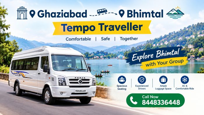 Ghaziabad to Bhimtal Tempo Traveller