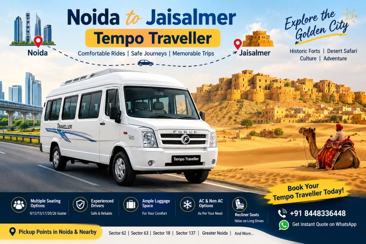 Ghaziabad to Jaisalmer Tempo Traveller