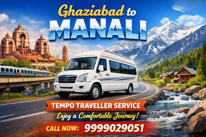 Ghaziabad to Manali Tempo Traveller